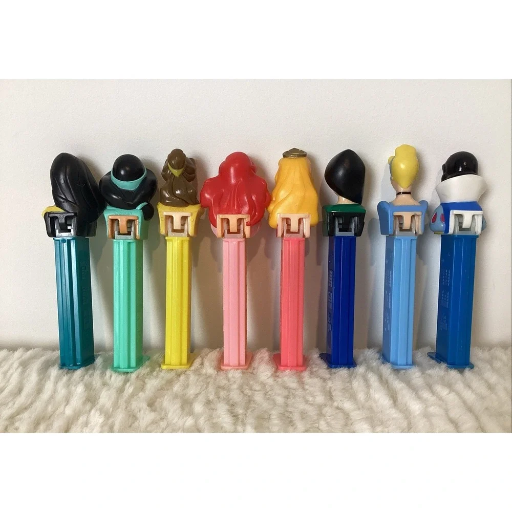 Disney Princess PEZ Candy Dispensers 8 Characters Cinderella Sleeping Snow Mulan